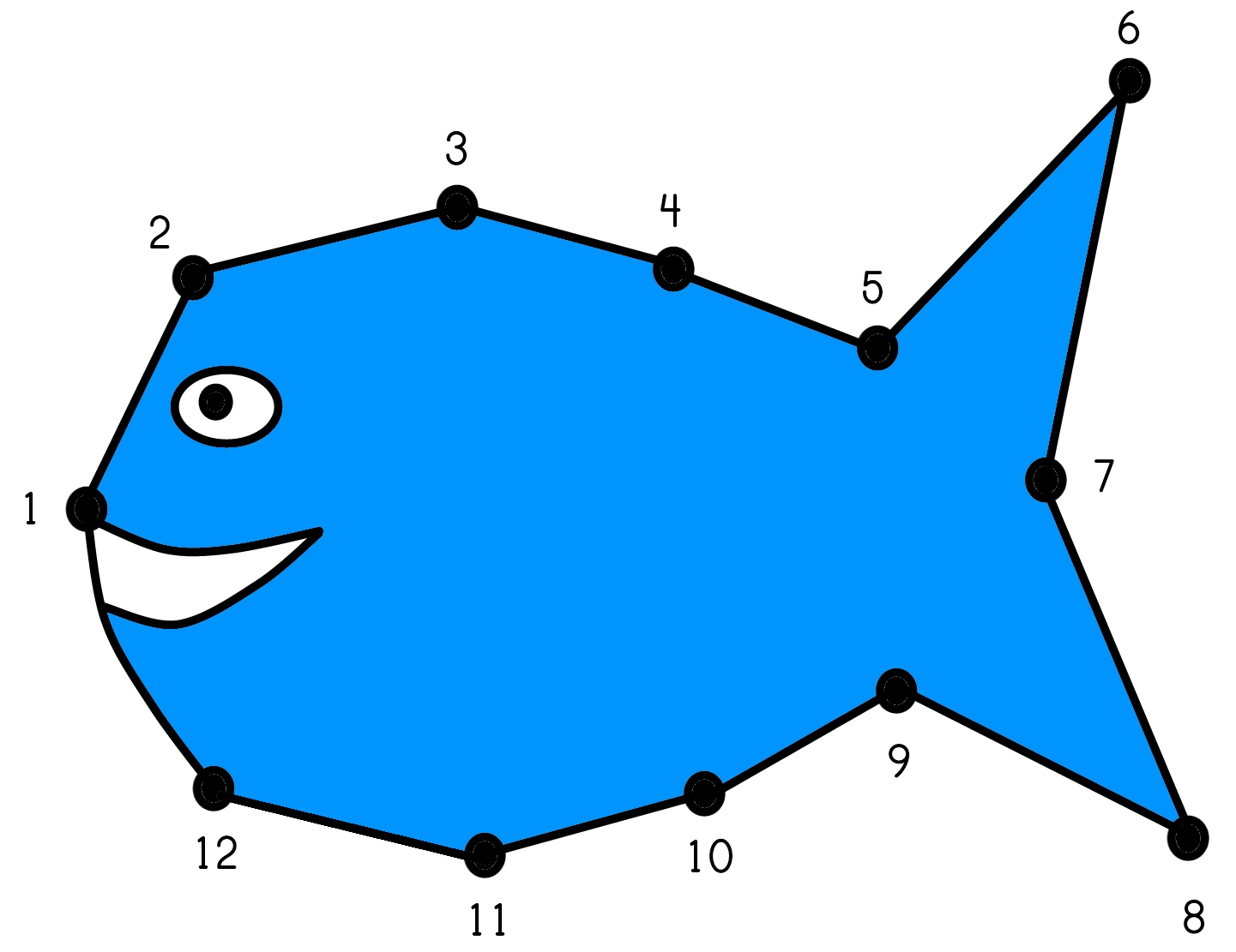 Fish Dot-to-Dot Worksheet